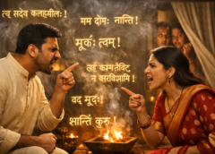 संस्कृत में झगड़ा: पड़ोसी समझें हवन, घर में चले ‘महाभारत’