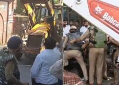 लखनऊ कचहरी के बाहर चला बुलडोजर, 100 से ज्यादा वकीलों के चैंबर ध्वस्त; हाईकोर्ट के आदेश पर कार्रवाई से हंगामा