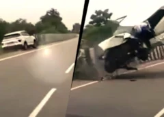 अतीक के बेटे आबान की कार कैसे पलटी? 6 दिन बाद सामने आया हादसे का LIVE VIDEO, चंद सेकंड में हवा में उछली गाड़ी